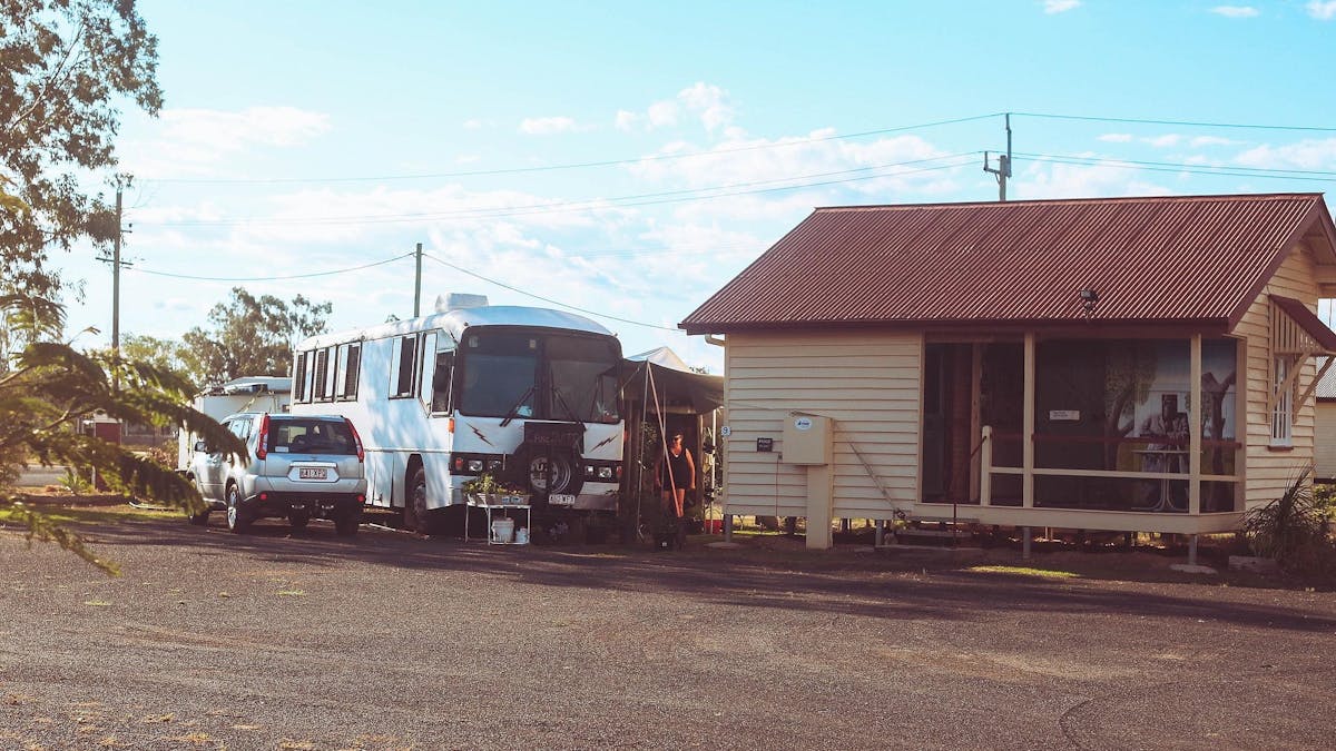 Caretakers van at the Yelarbon Recreation Grounds