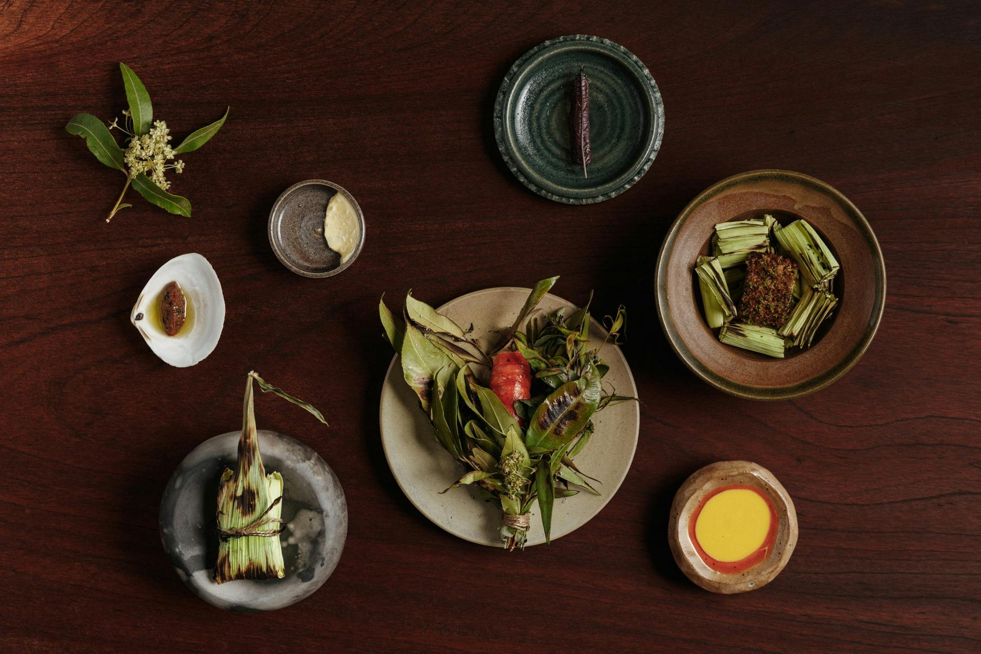 Marron, Corn, Fermented Chili