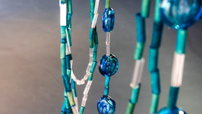 Detail of Maree Clark Necklace showing beads