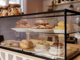 Pastries, sandos, cakes, buiscuts