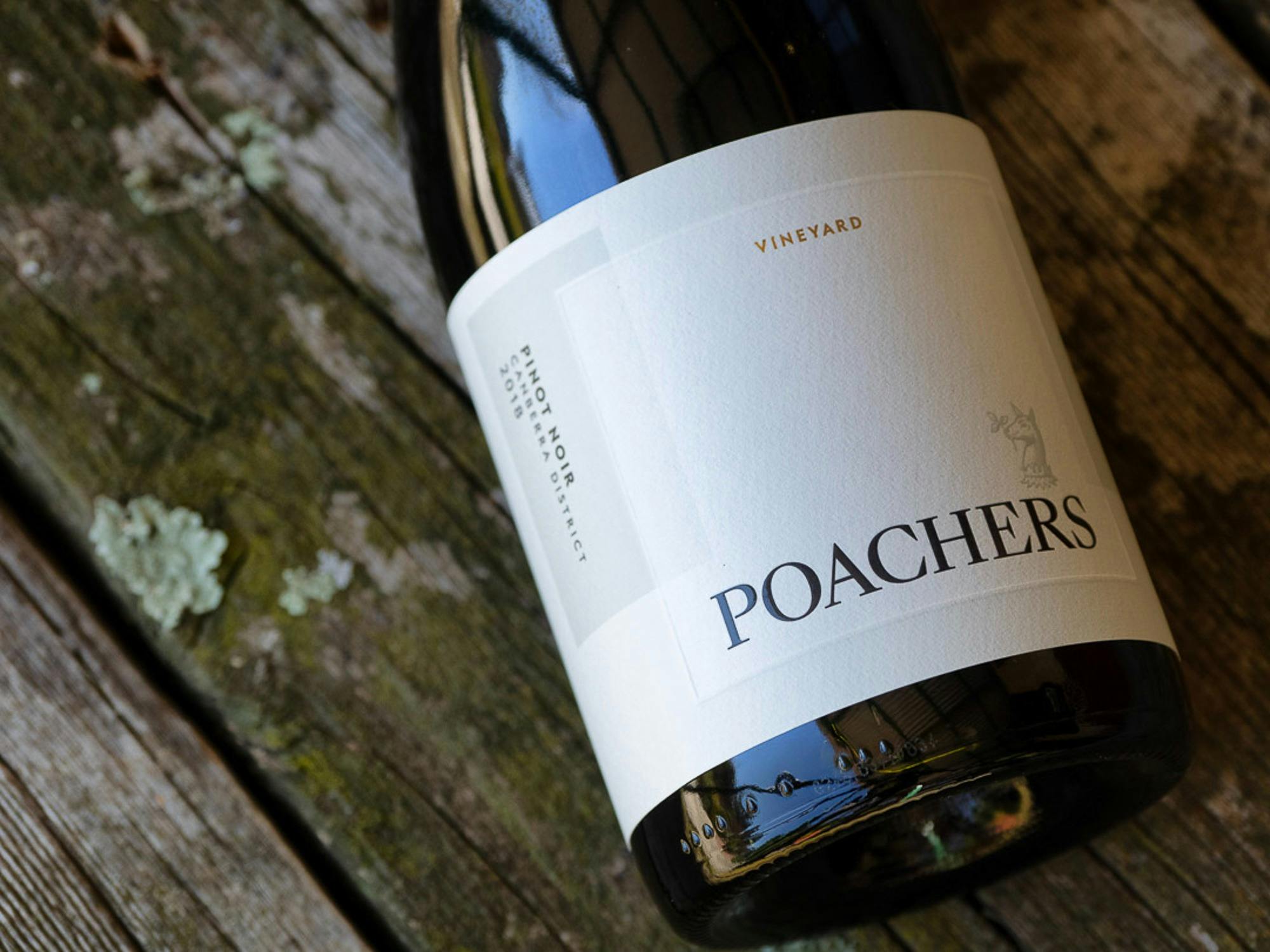 Poachers award winning pinot noir from the Canberra District cool climate wine region