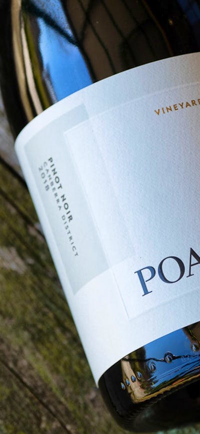 Poachers award winning pinot noir from the Canberra District cool climate wine region