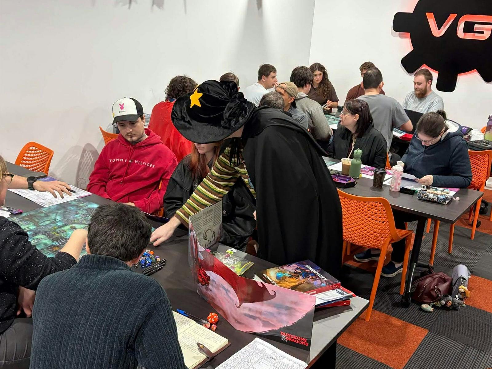 DM Stephen helping out a DnD Player