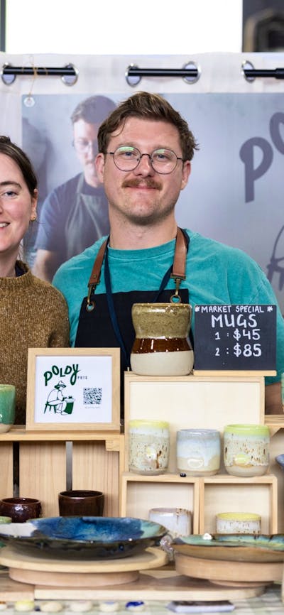 Poldy Pots Ceramics stall