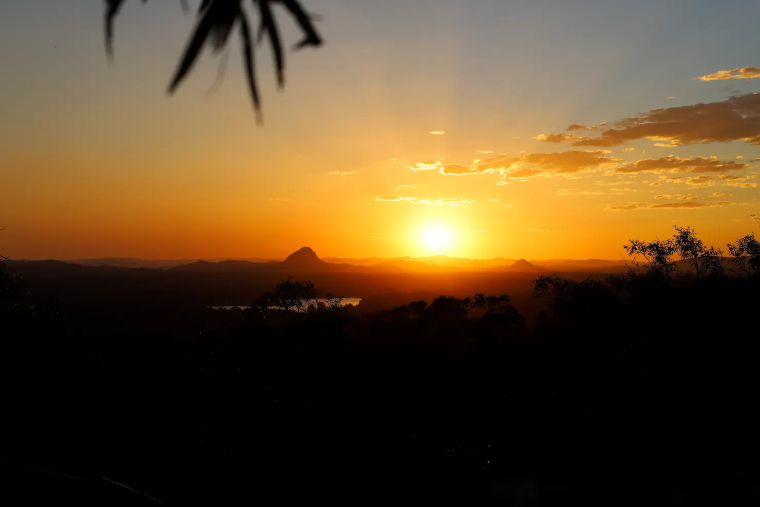 Beautiful sunset at Mt Tinbeerwah