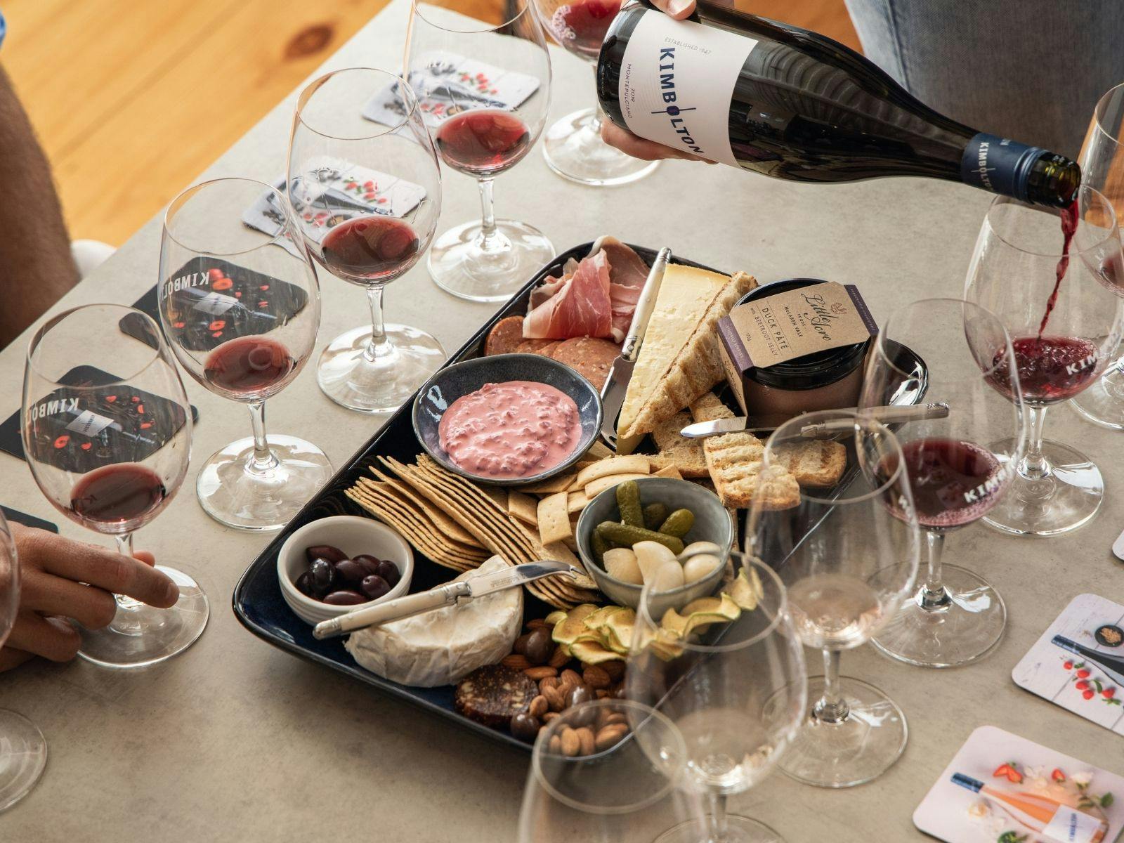 Seated wine tasting & regionally inspired platter