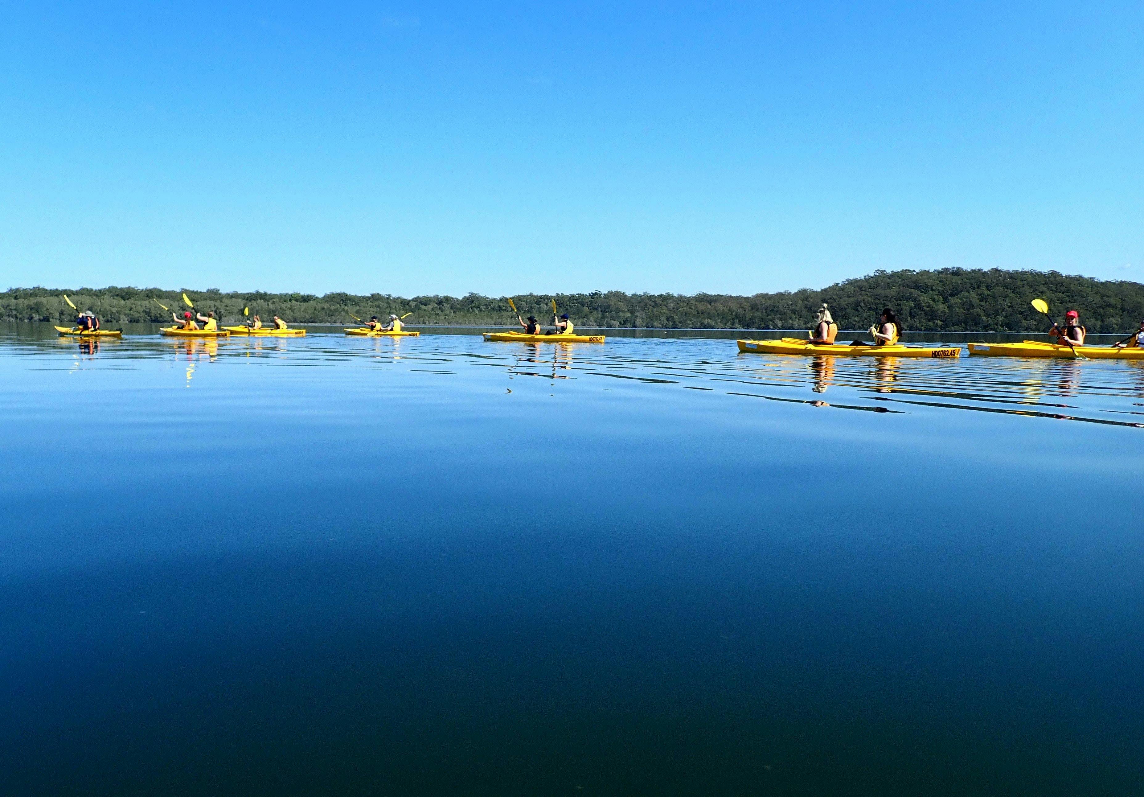 Kayakin on the Myall River