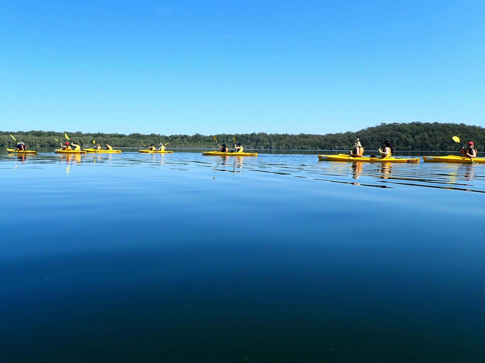 Kayakin on the Myall River