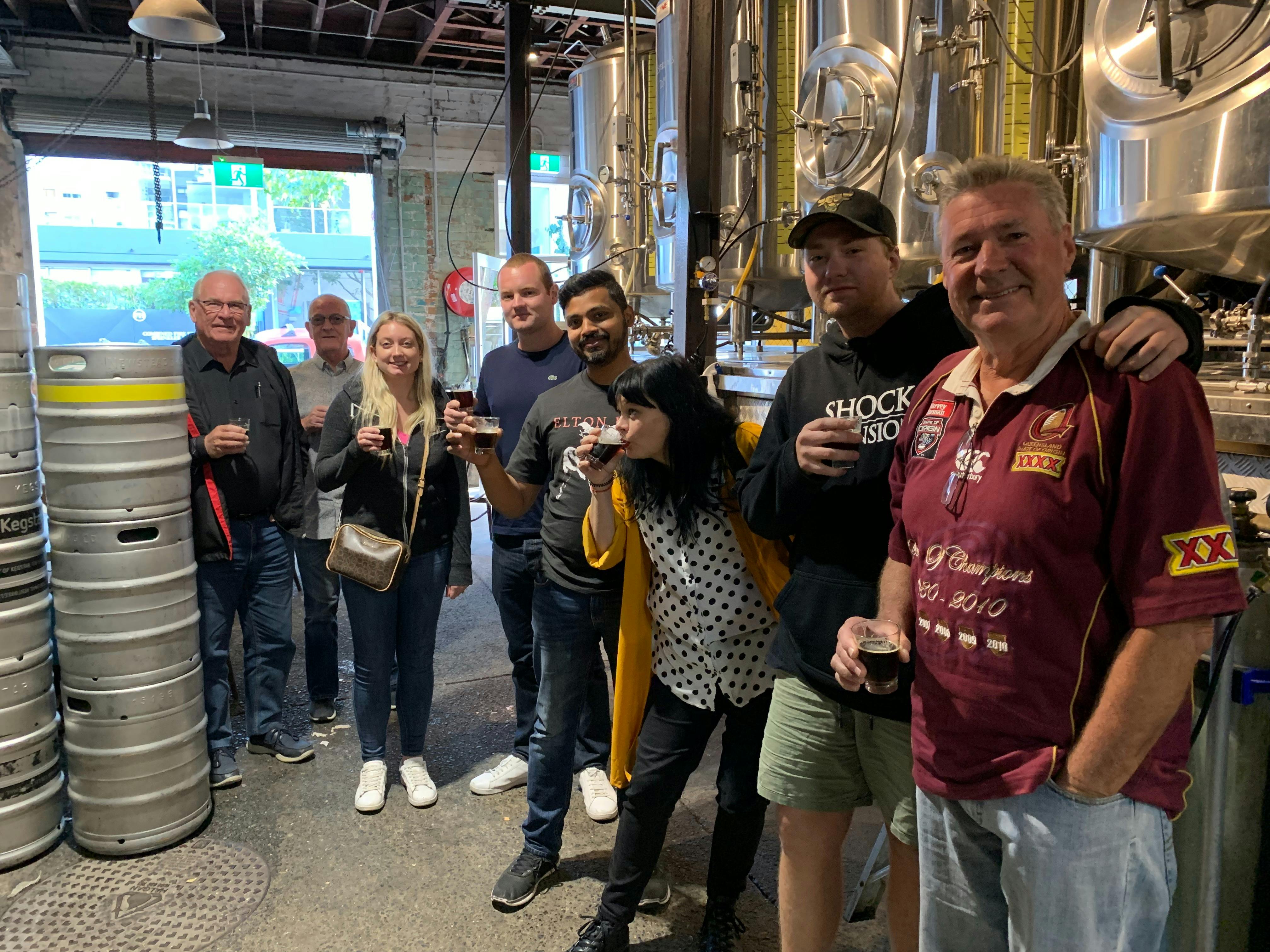 Behind the scenes for a tour of Newstead Brewing Co
