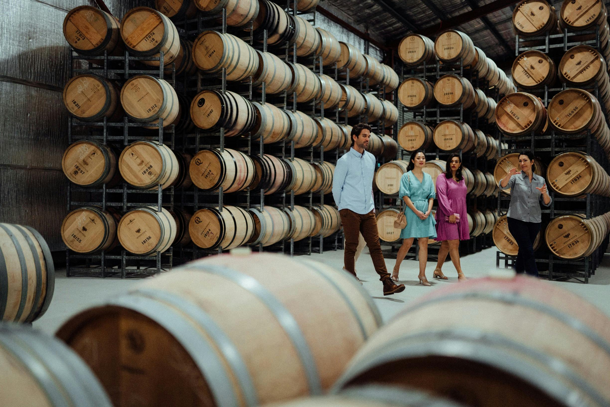 Group on a Winery tour at Voyager Estate, Margaret River