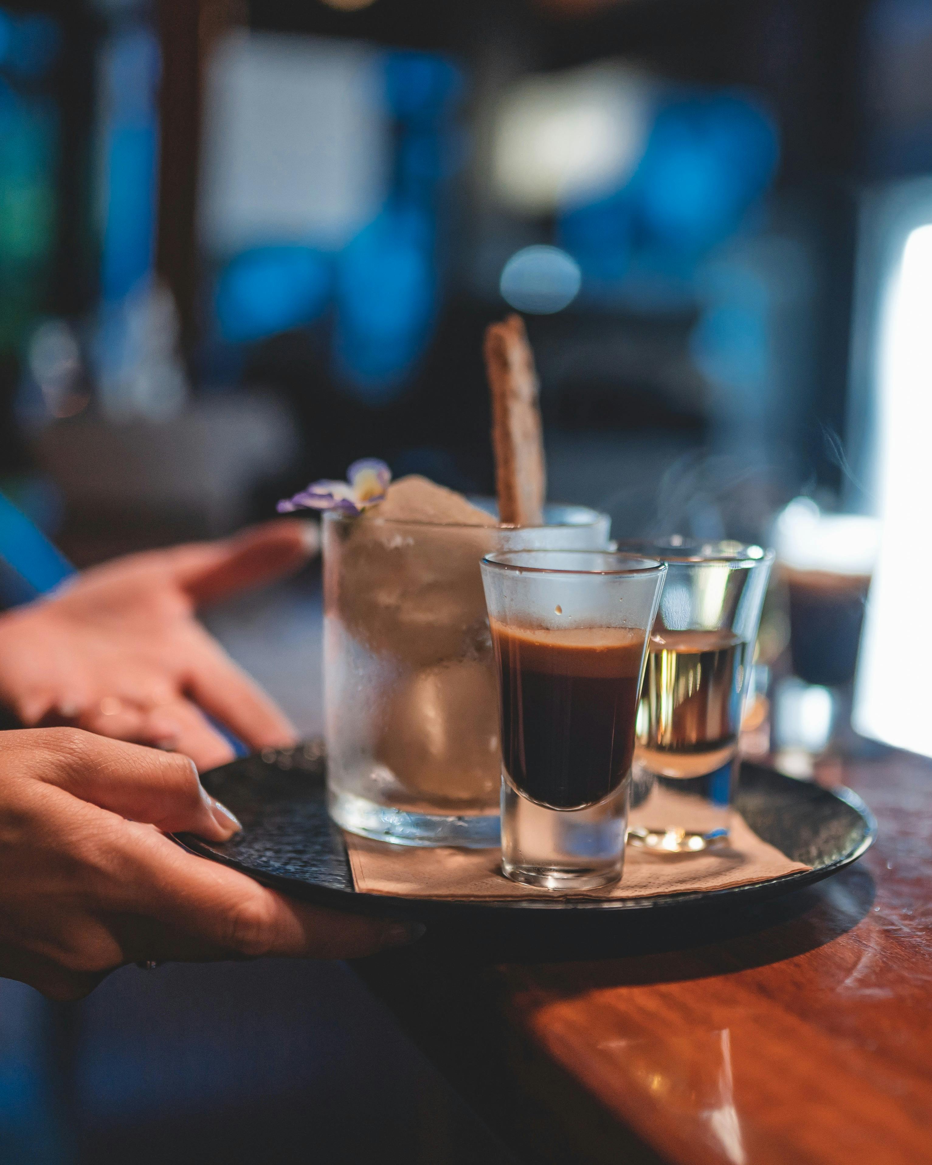 A divine mix of vanilla bean ice cream, espresso and Frangelico, served with a housemade biscotti