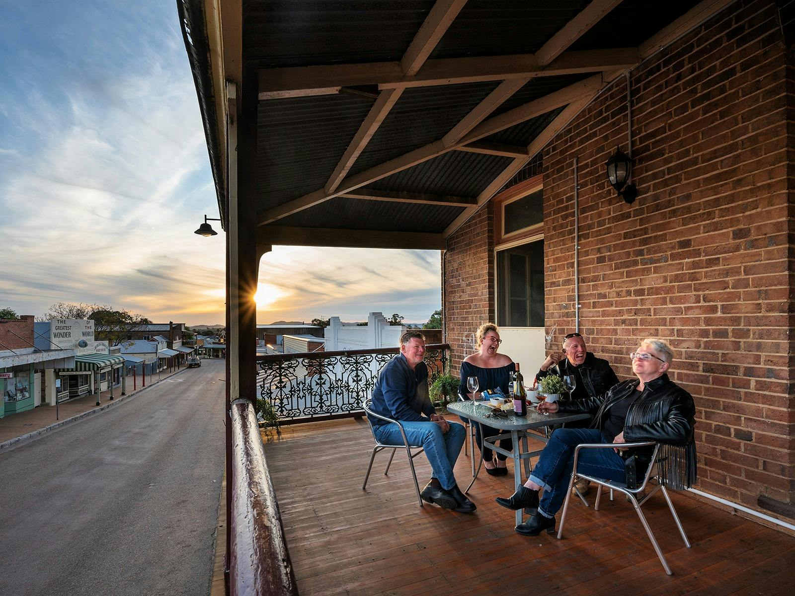 Commercial travellers House, Gulgong, Verandah Sunsets