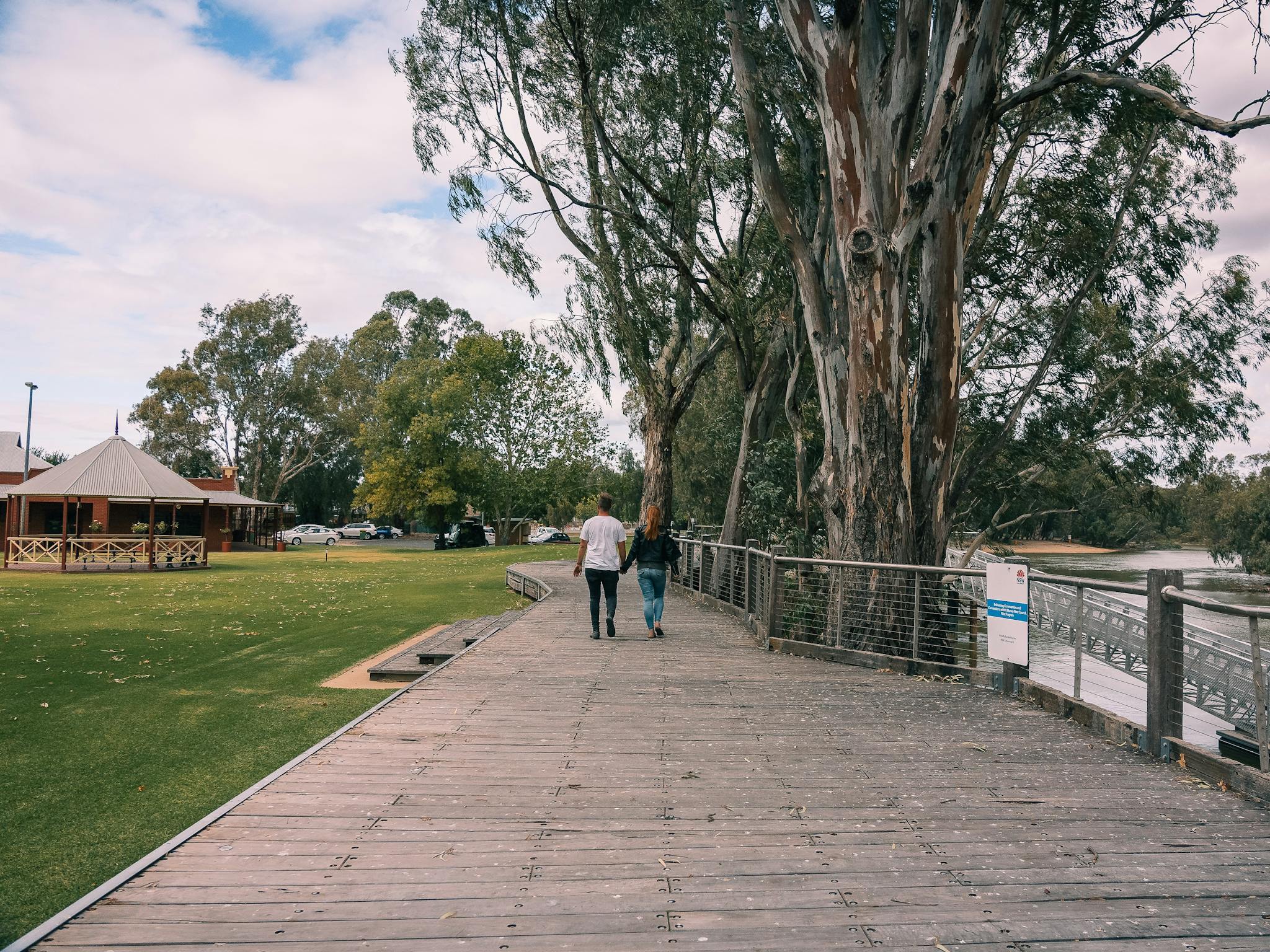 Couple walking