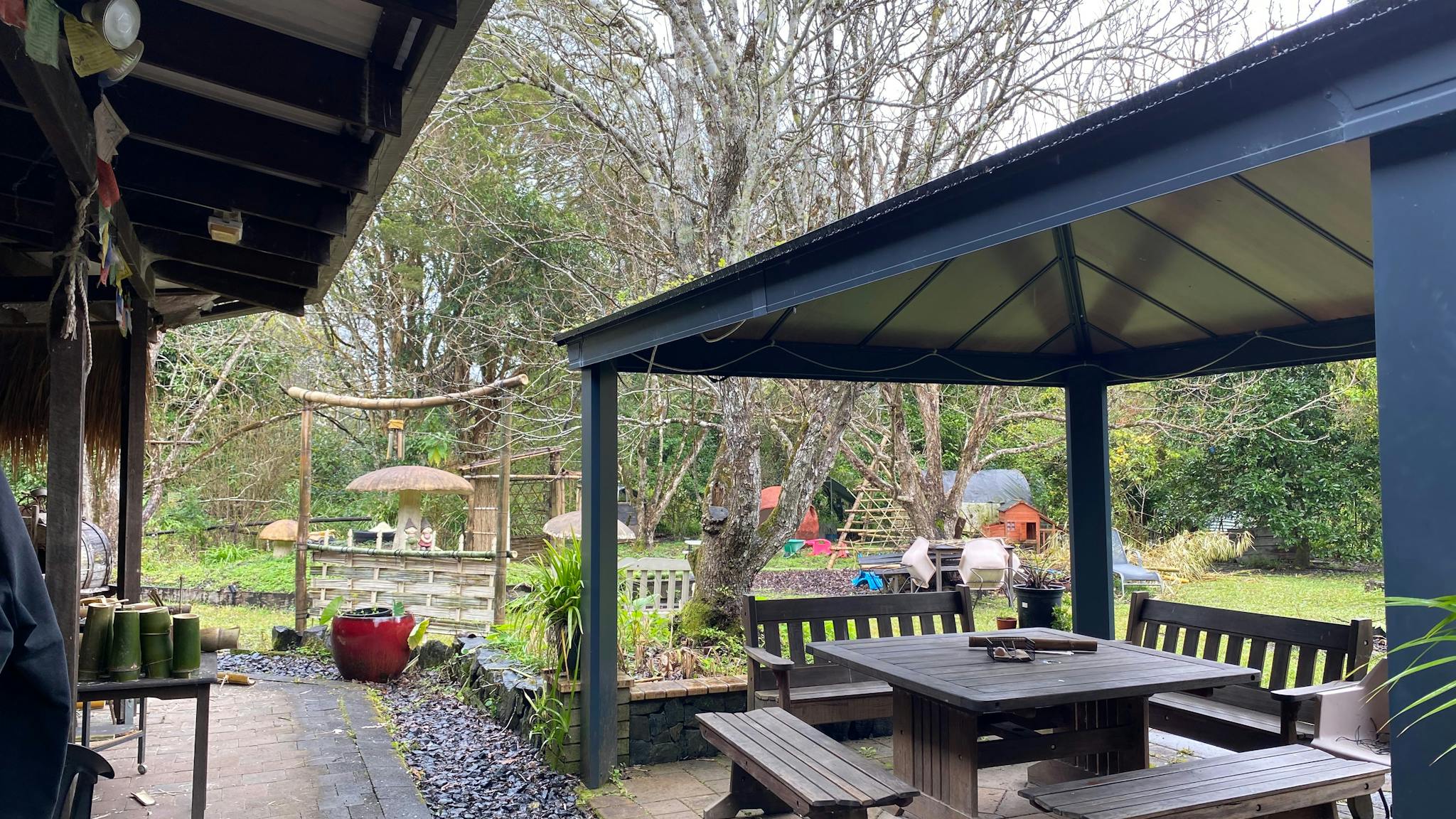 peaceful setting to eat meals