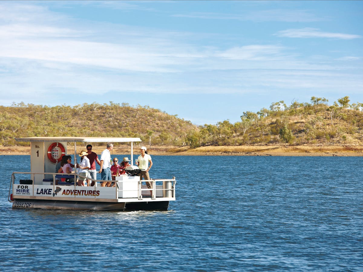 Enjoy the scenary from a boat tour with Lake Moondarra Enjoy the scenary from a boat tour with Lake Moondarra