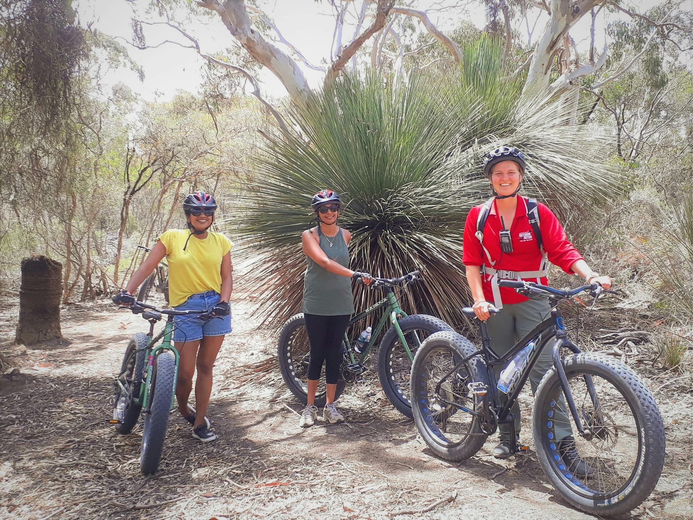 Guide & guests on bush tracks