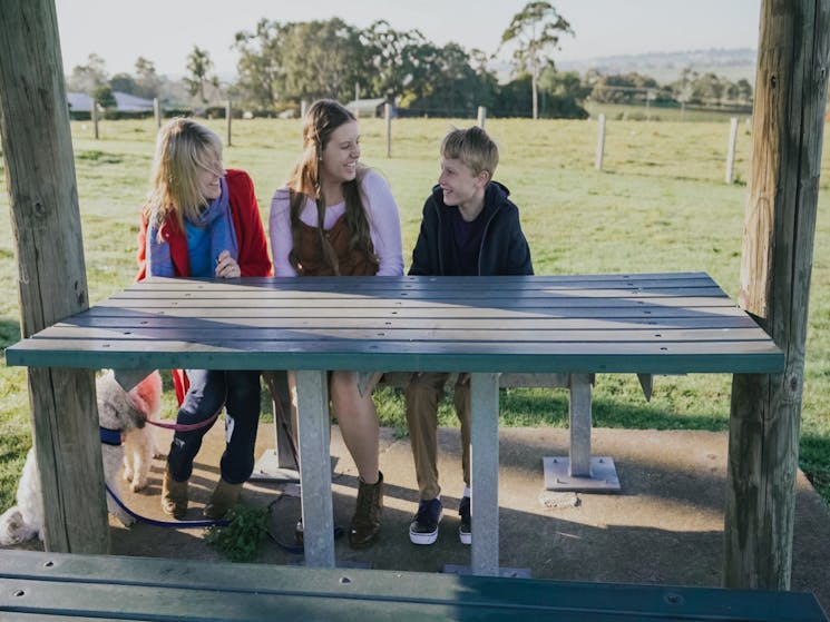 Picnic spot at Bolwarra Lookout