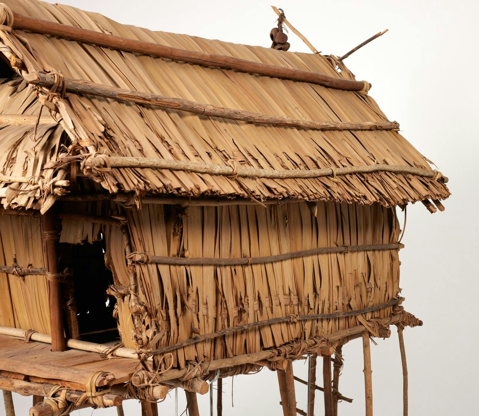 Large house model on stilts. Central Provence, Papua New Guinea.