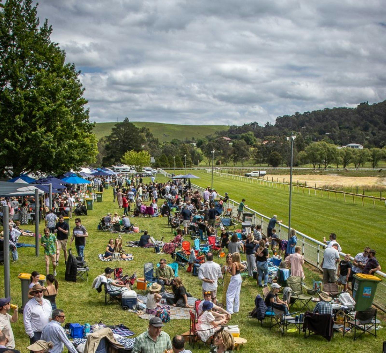 Healesville Race Day along the track