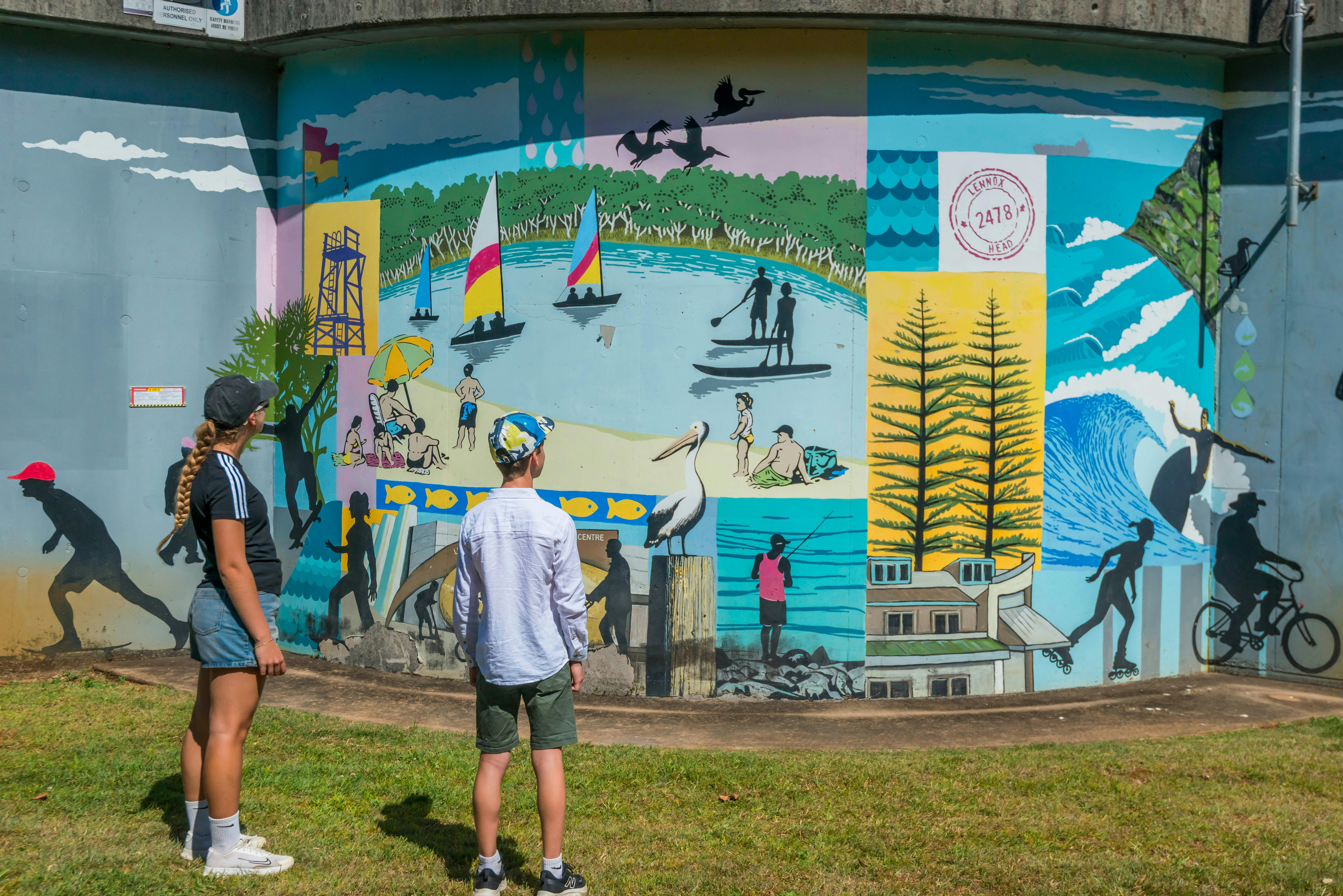 Ballina Public Art - Potts Wall Mural