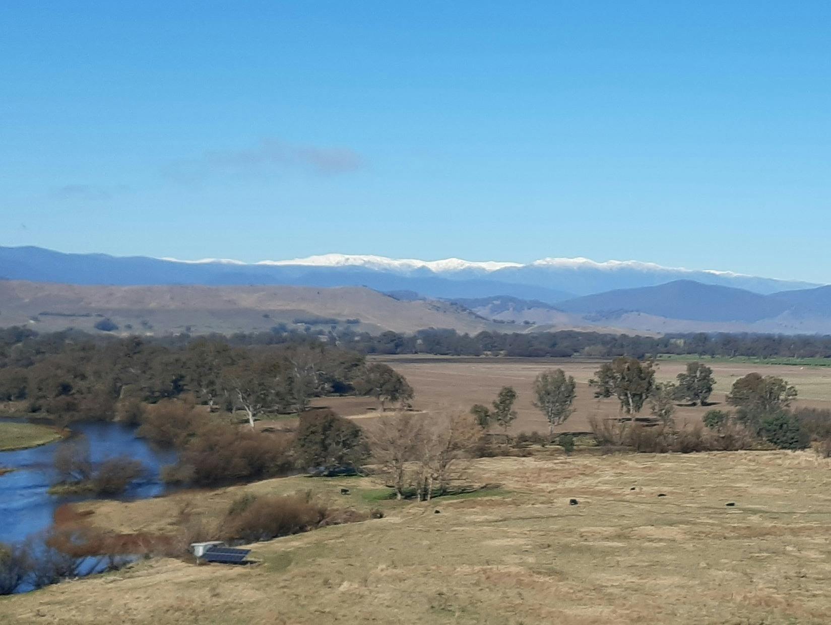 View of Snowy Mountains