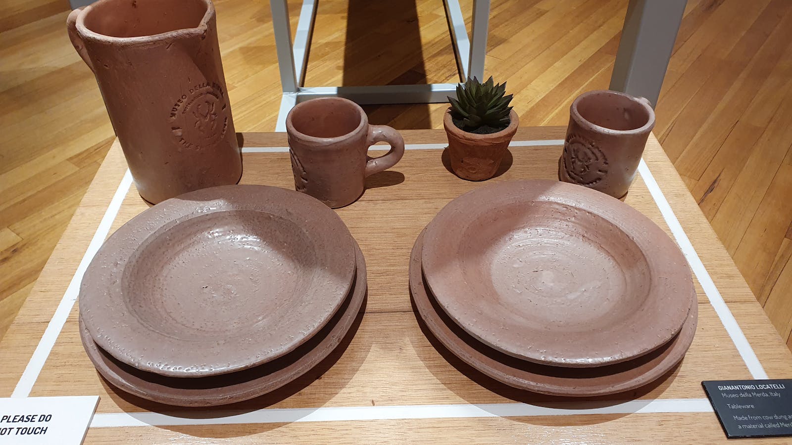 Tableware made with cow dung