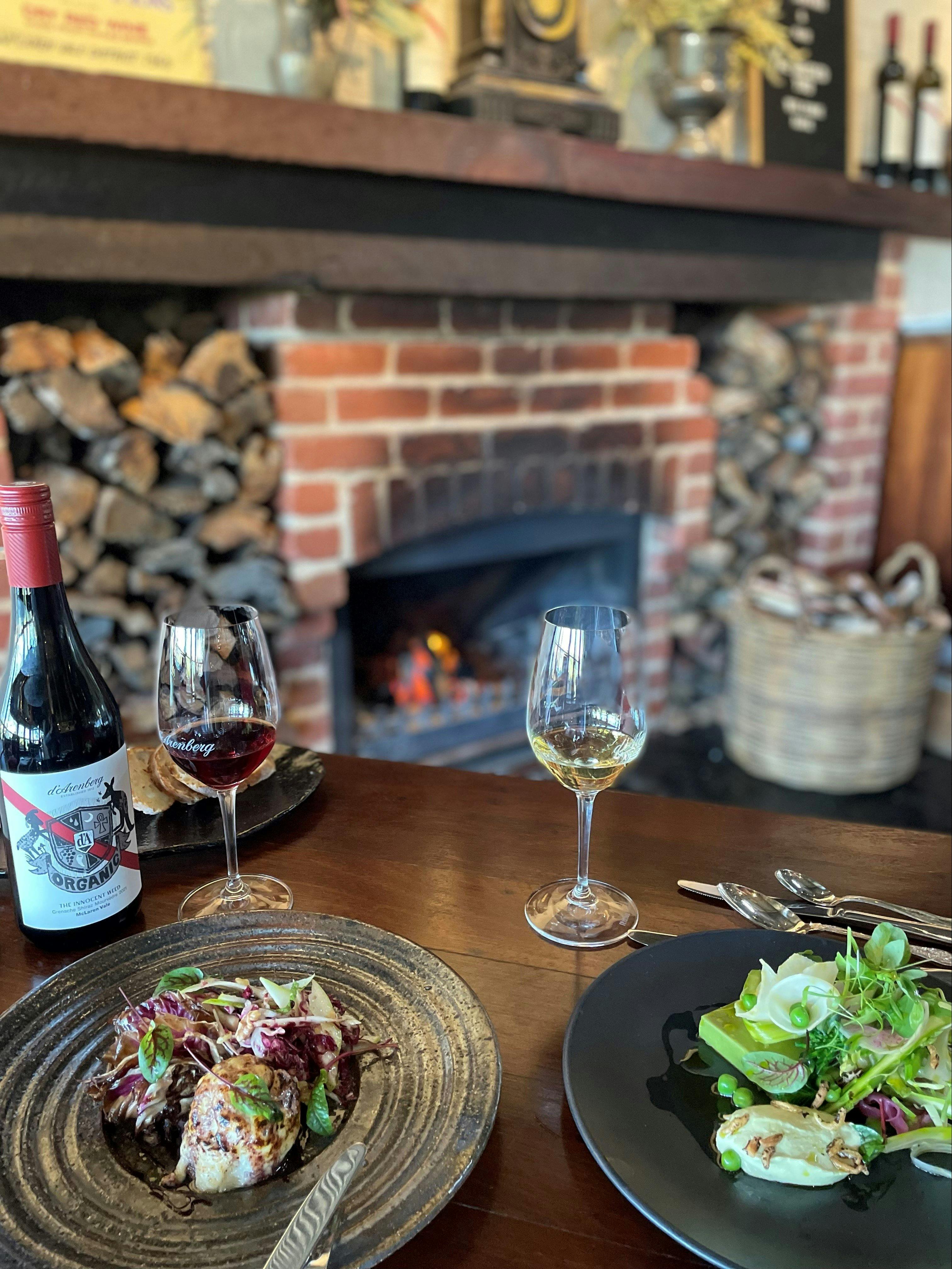 Fireside at d'Arry's Verandah