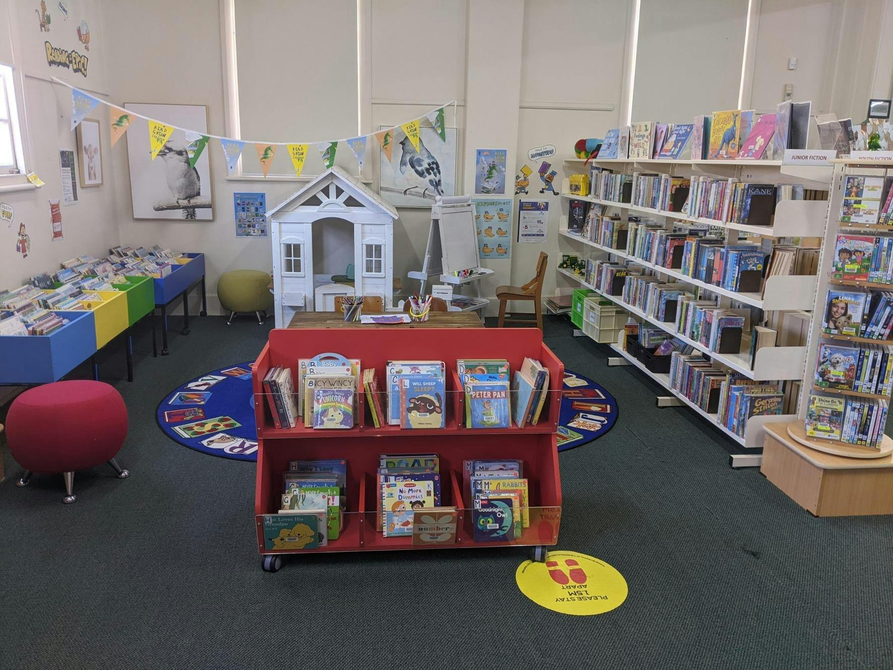 ハーデン図書館の子供用エリア