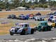Group of Legends going around Winton Raceway
