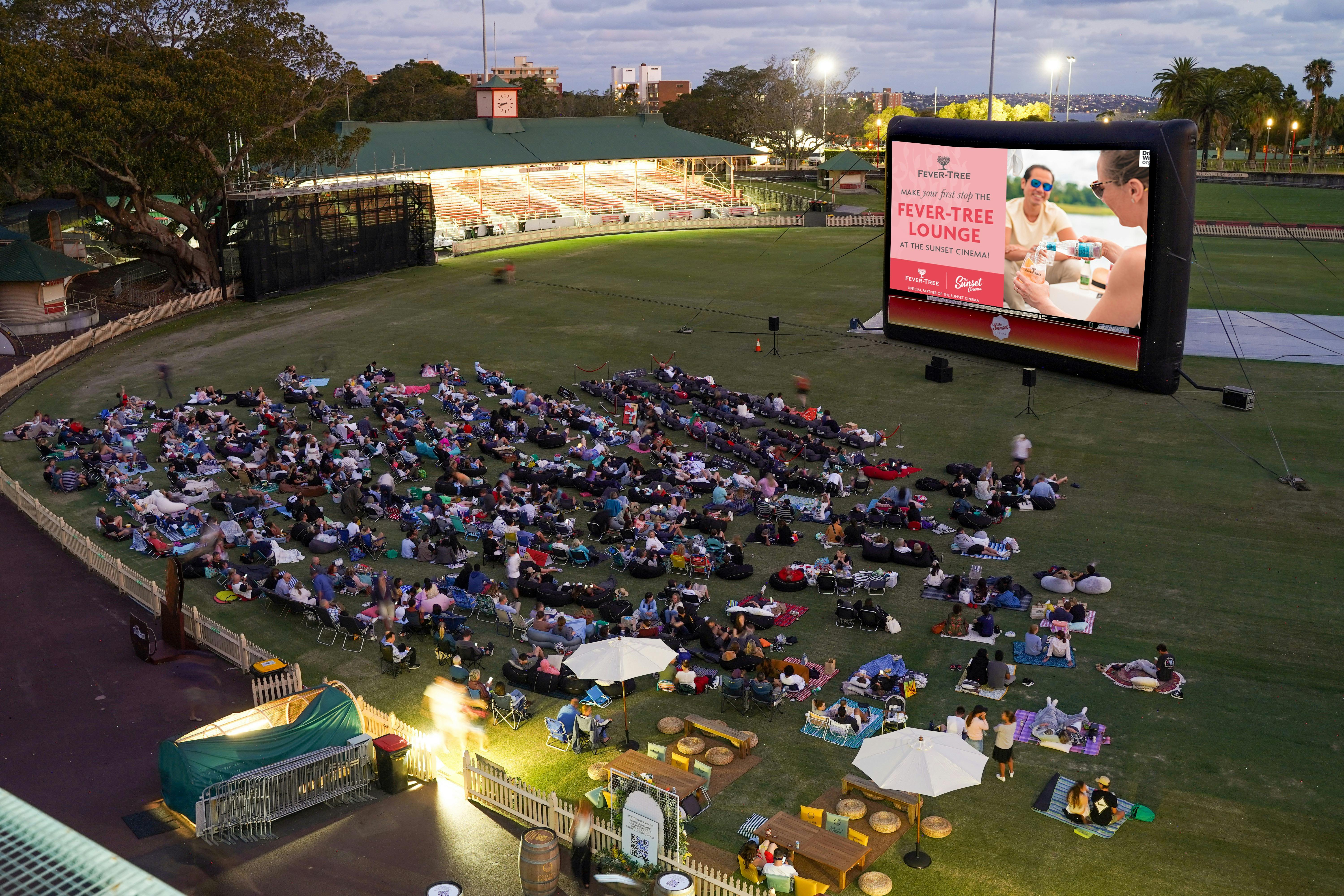 Sunset Cinema, outdoor cinema, north sydney oval, fever-tree,  movies, events, whats on, films,