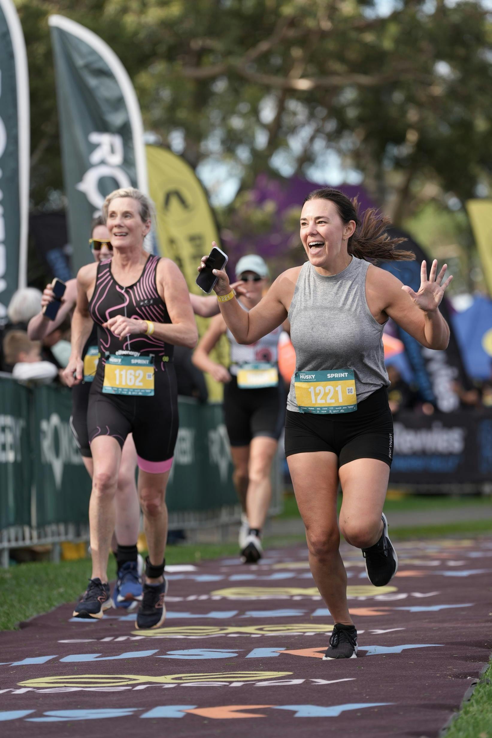 Women running