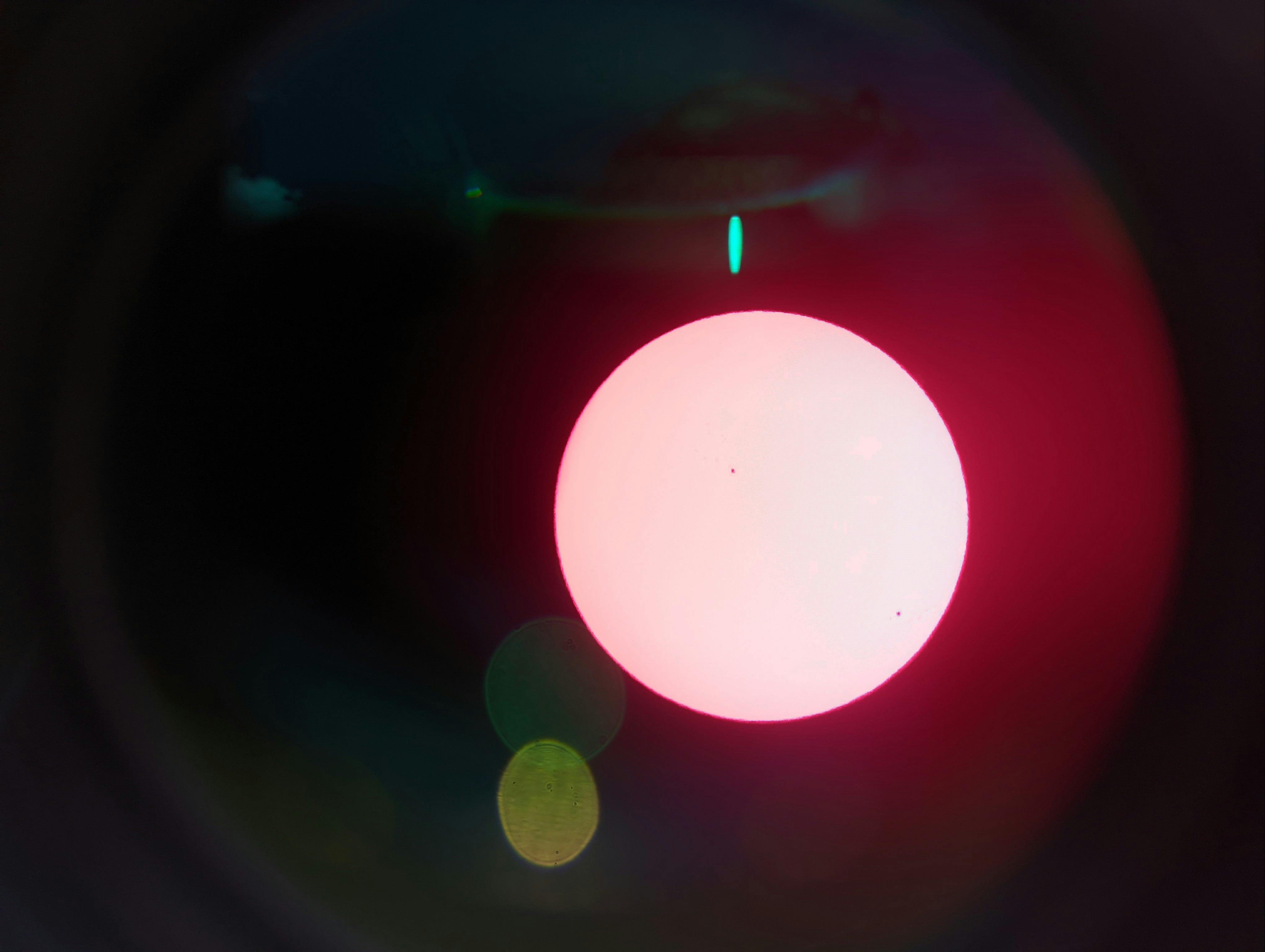 Sun Viewing through H - Alpha scope