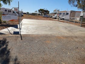 Entrance to RV park from carpark