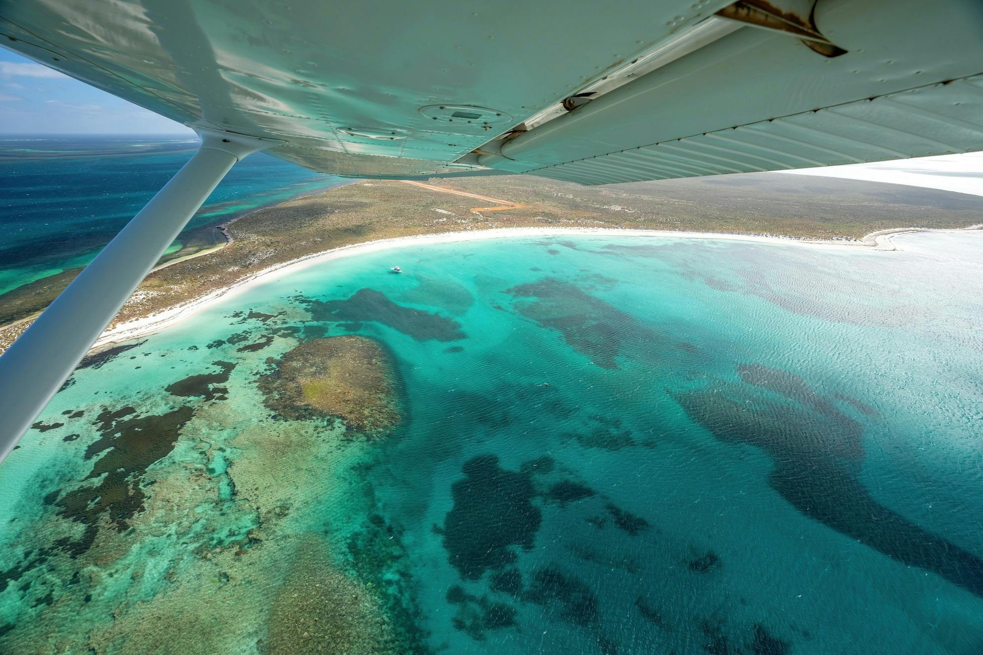 East Wallabi Island from the air