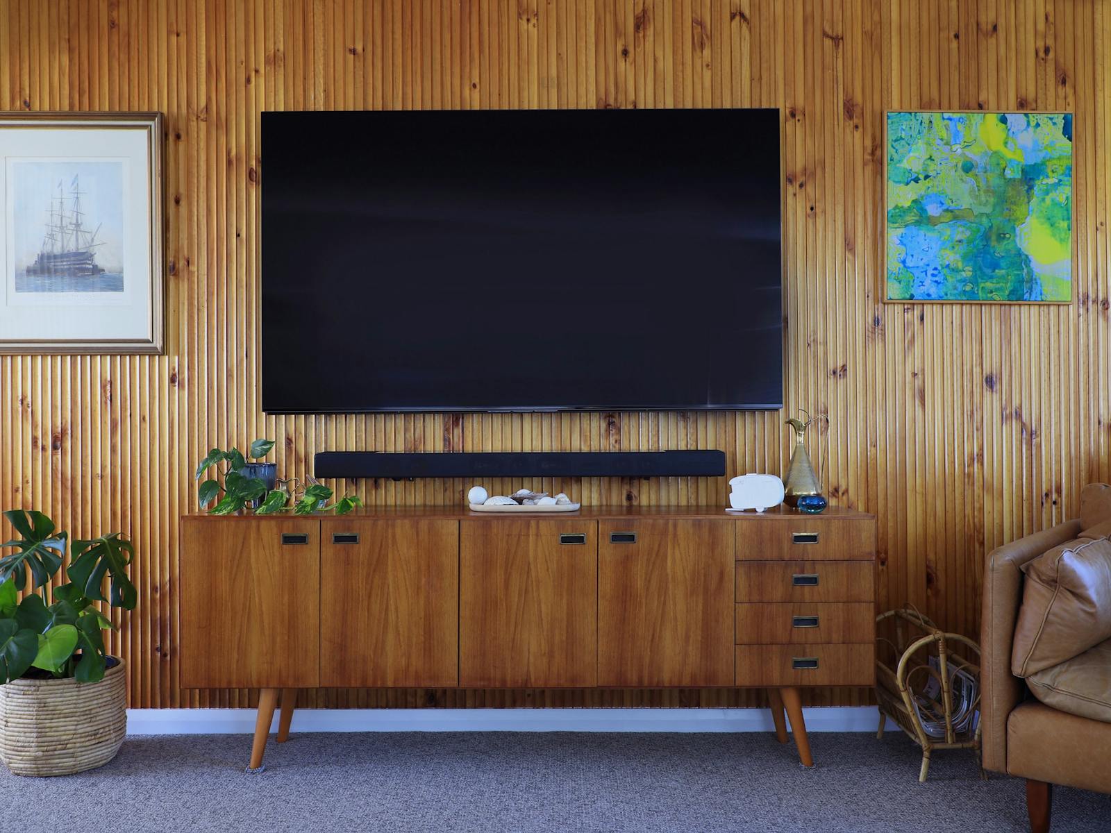 Large Smart TV at Calypso Beach House.