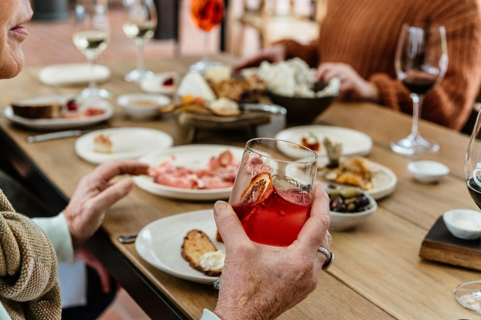 dinner at Brown Brothers