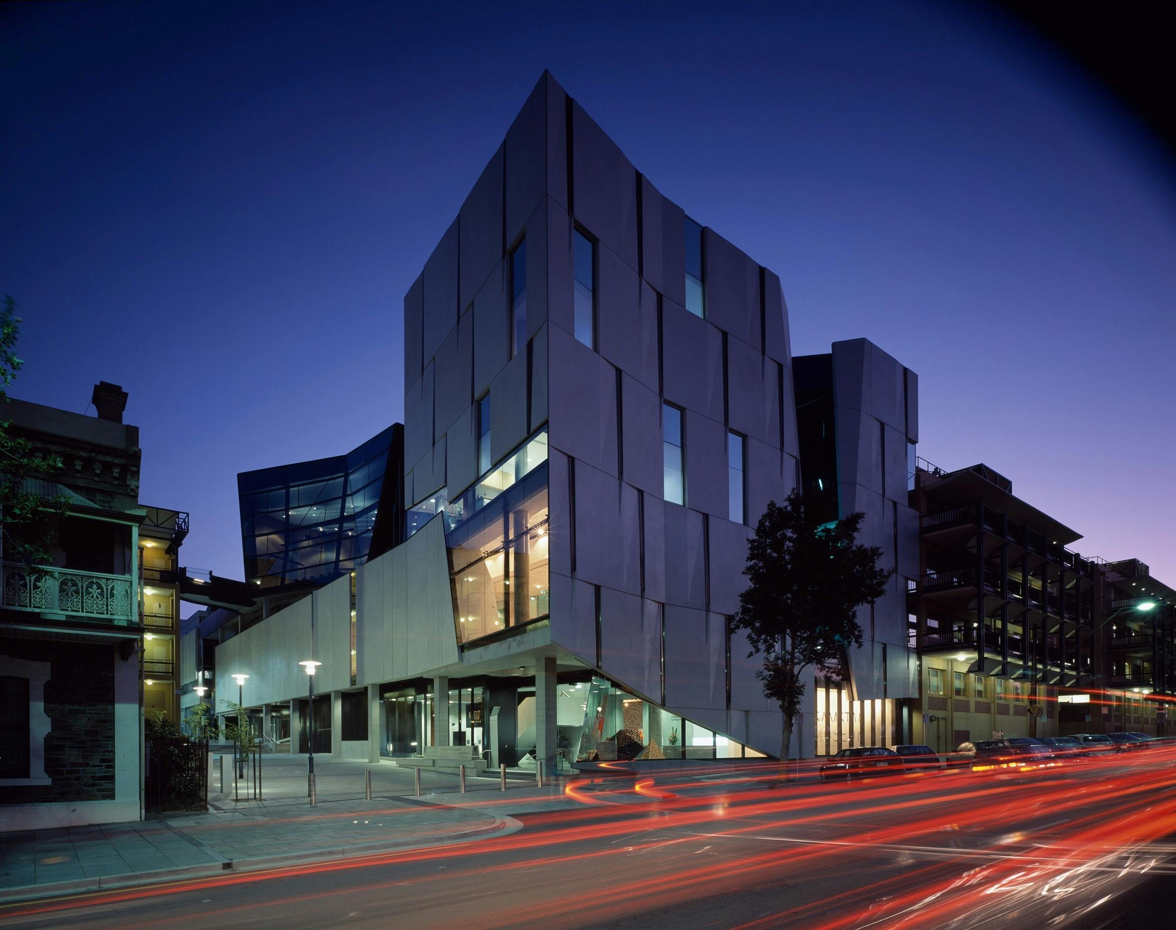Exterior of Hawke Building - Samstag Museum of Art