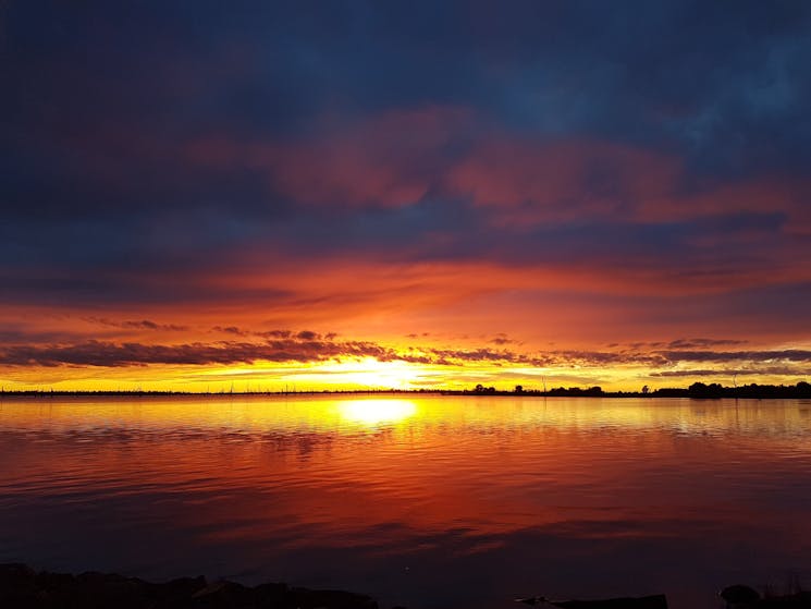 Sunset on Lake Mulwala