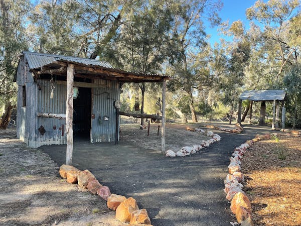 Gardens and One Ton Post in Mungindi