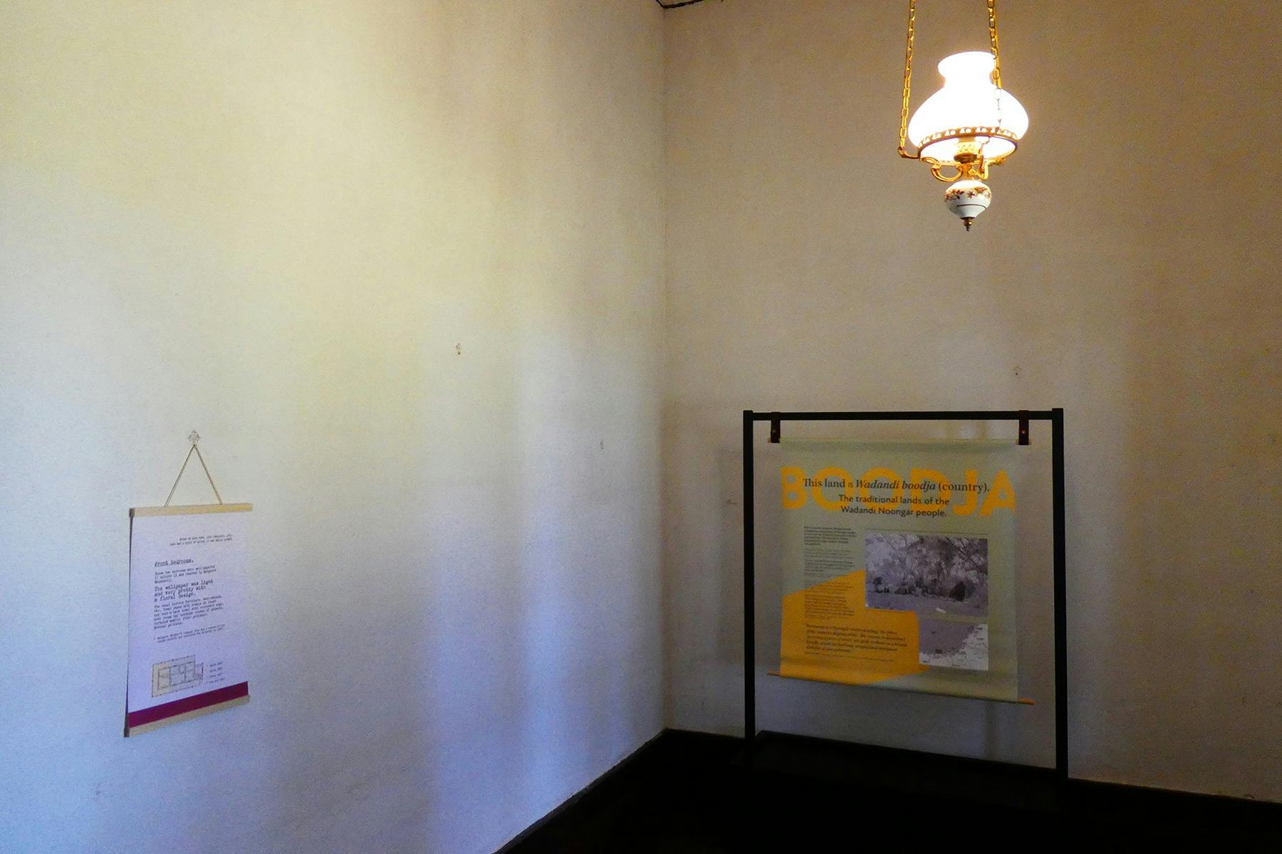 Interior interpretation at Wonnerup House
