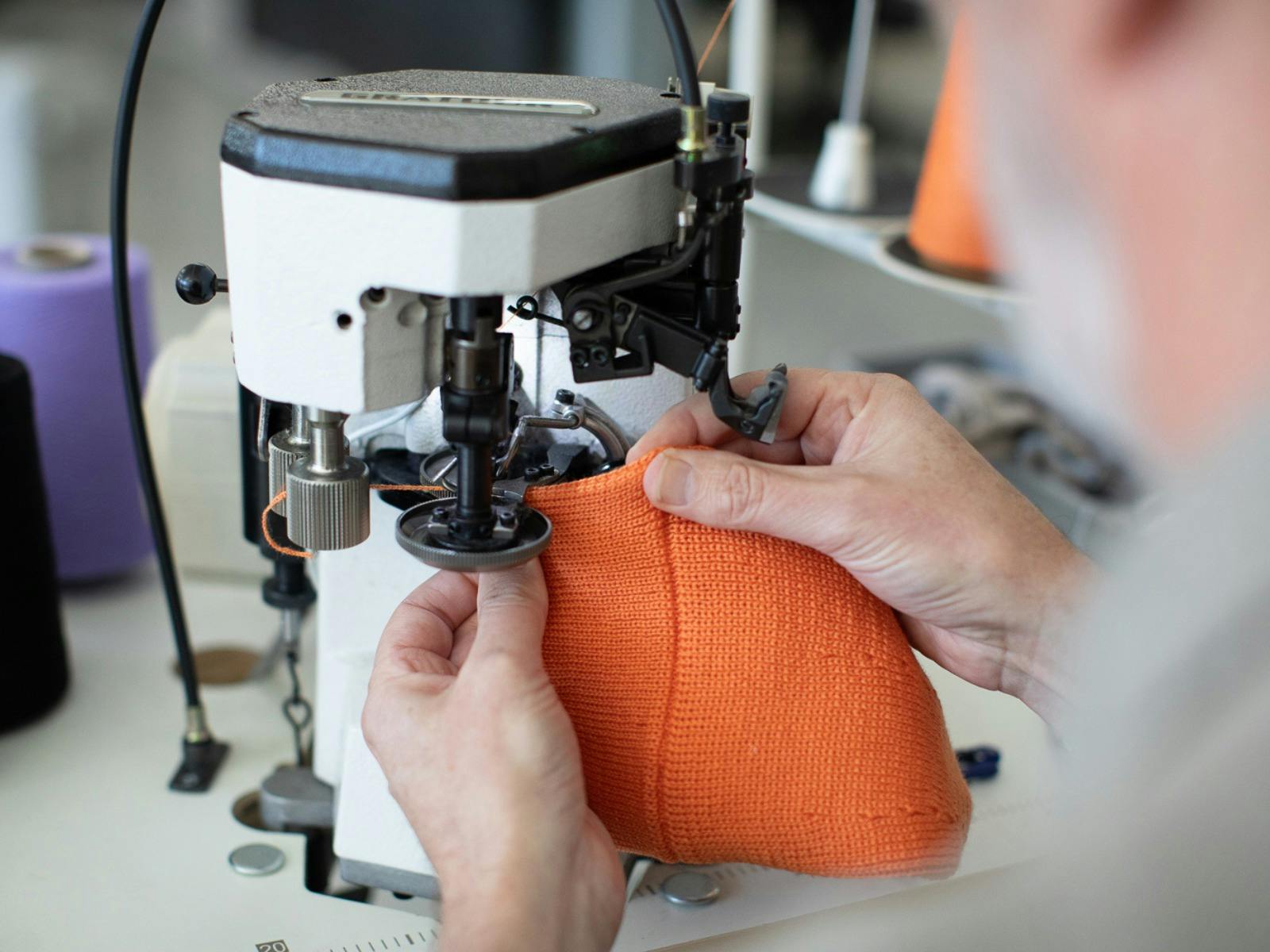 Brood Knitwear - Cup Seaming in the Studio