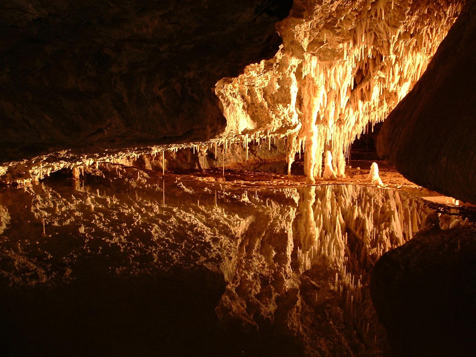 The Kings bath is a remenant of an ancient underground river system