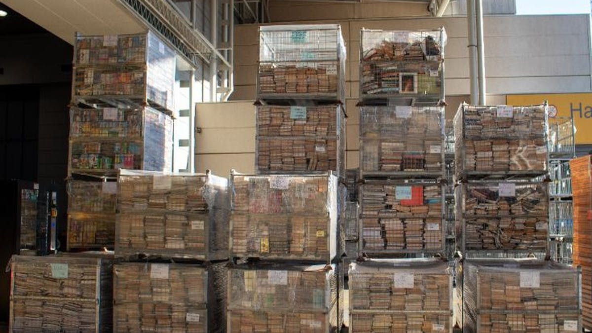 backup stock items, stored in crates backup stock items, stored in crates