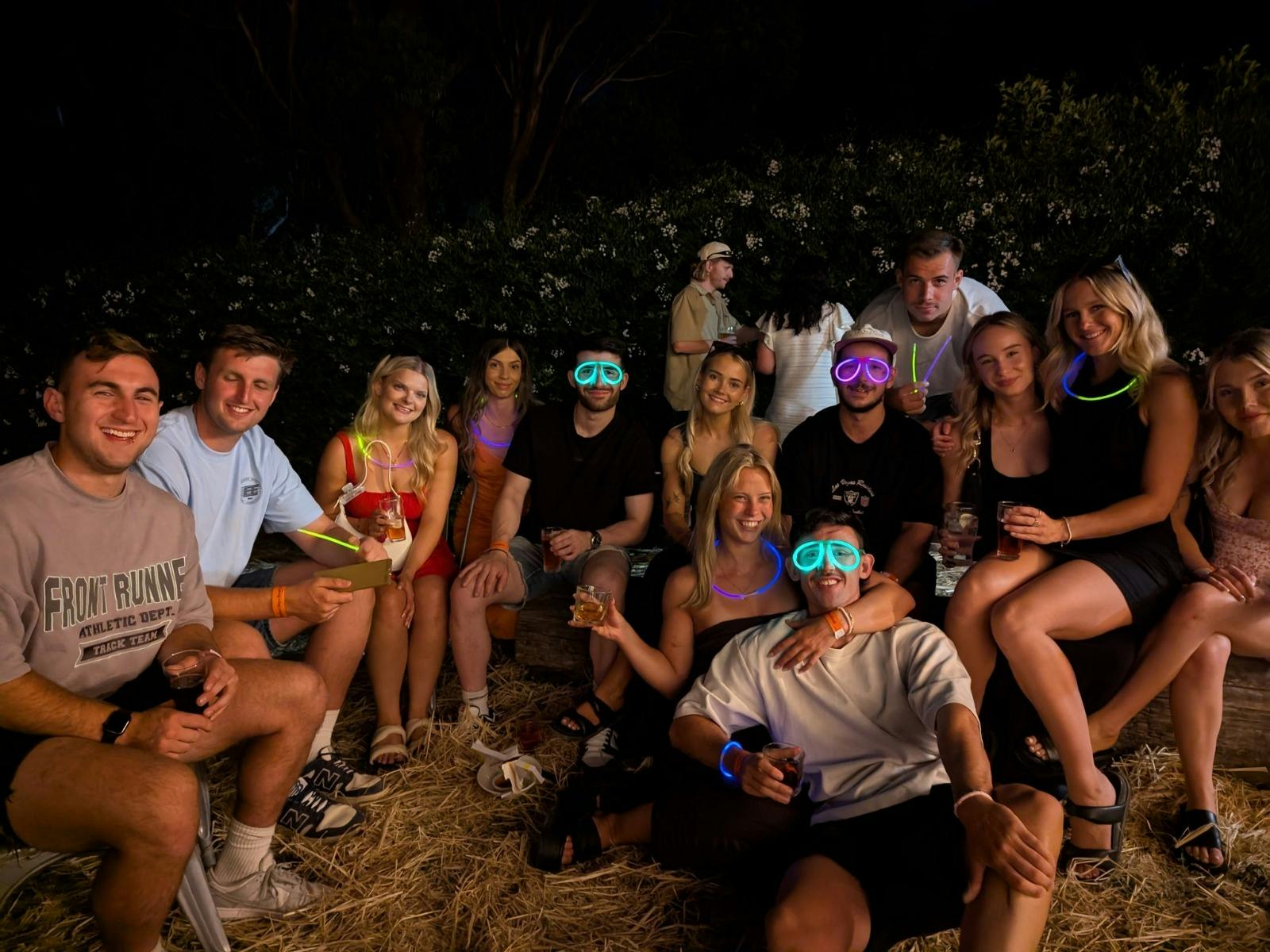 Group of friends enjoying NYE at Bright Brewery