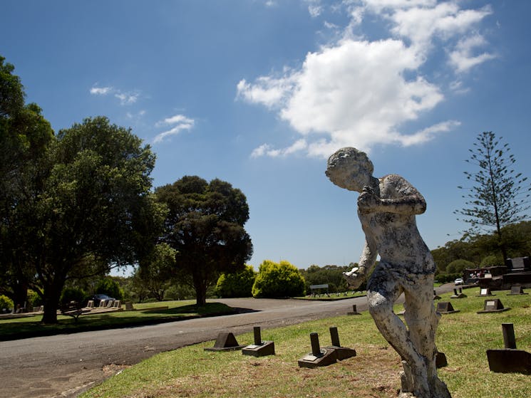 Statue at Field of Mars Cemetery