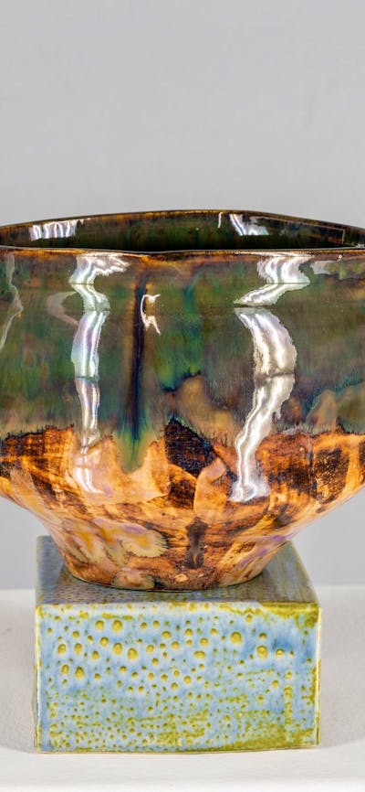 Nathan Nhan, Trophy #56 Chef Gibson, 2024, clay & glaze.