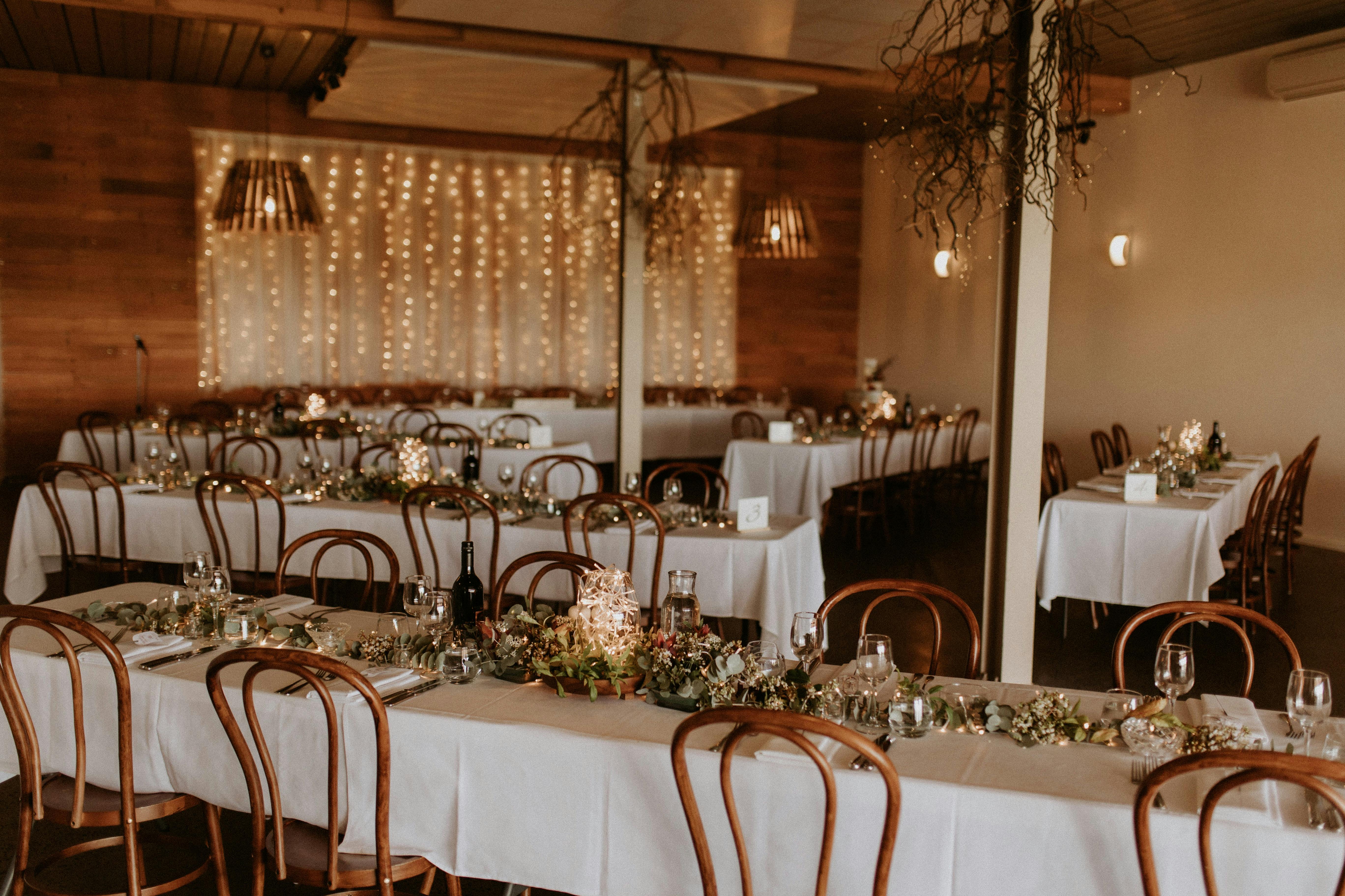 Interior ddecor can be personlised for the reception