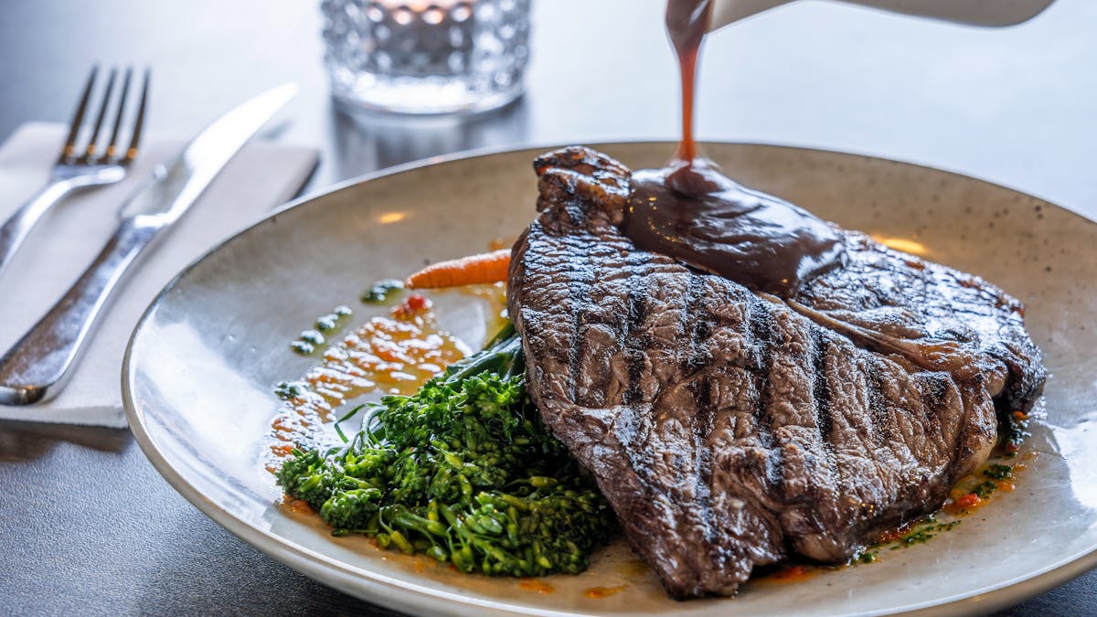 Grass-fed black angus rump known for its superior marbling traits; so tender and juicy. Cooked