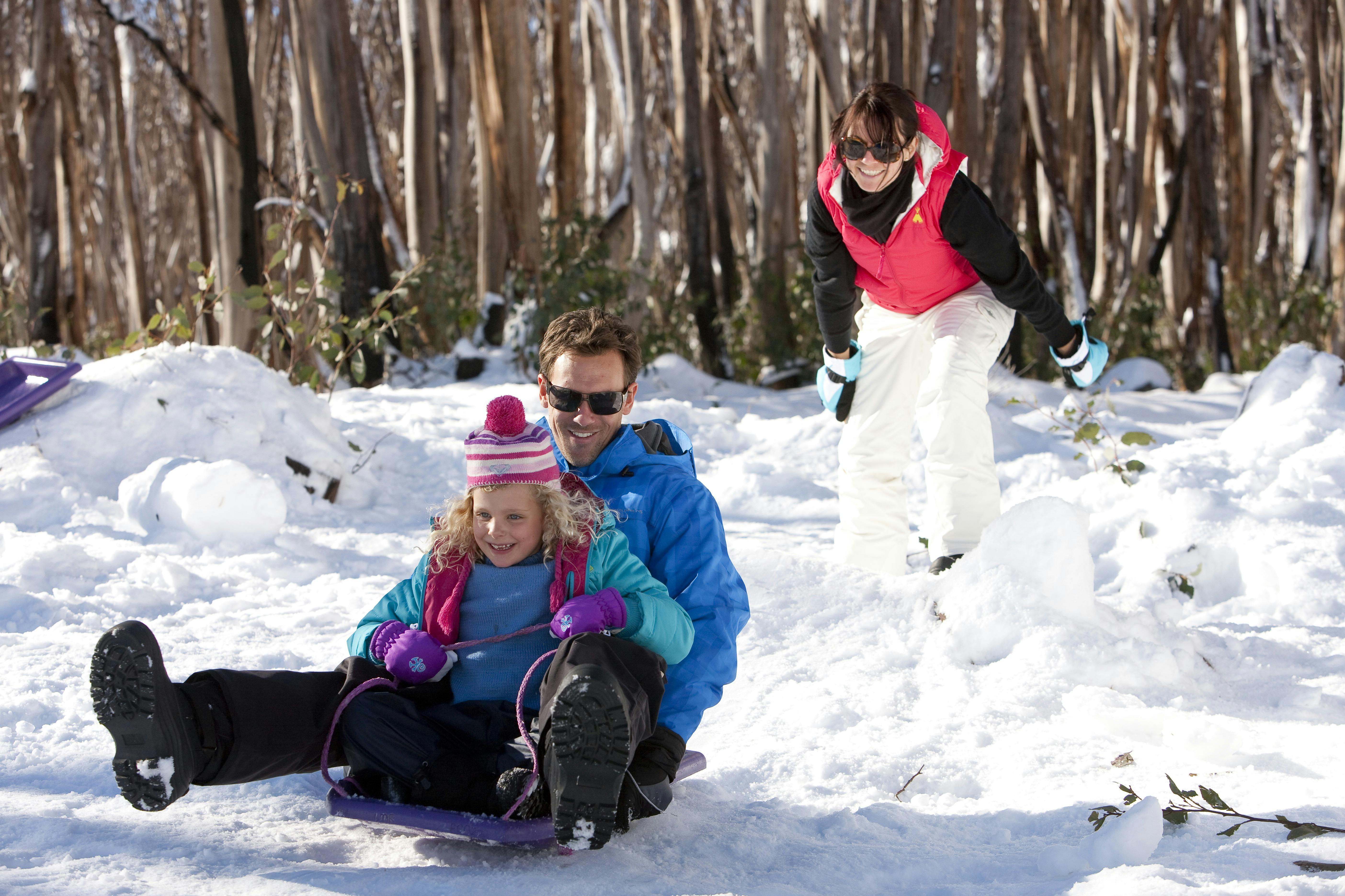 Wildlife Tours Australia - Snow fun with the Family
