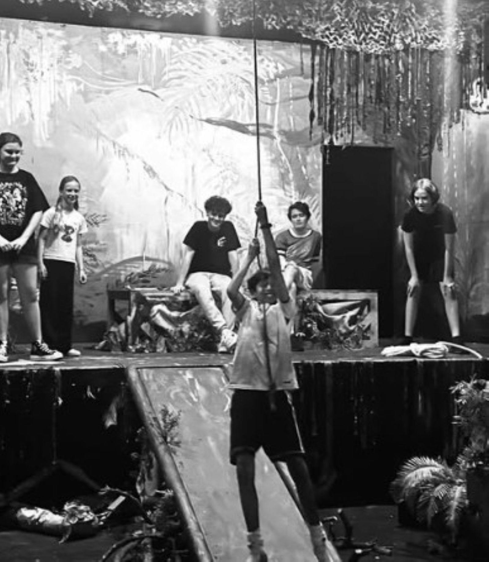 Children in dress rehersal for the Jungle book